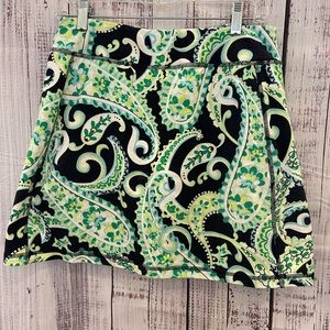 T by Talbots paisley stretch SKORT